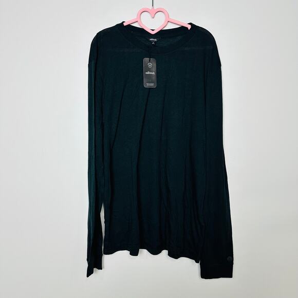 Allbirds NWT Natural Black Sea Long Sleeve Pullover Crew Neck Tee Size X-Large - Picture 3 of 8